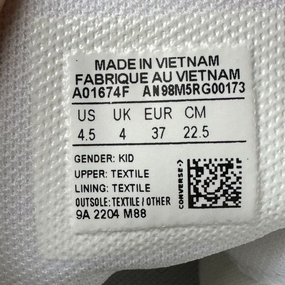 Converse Chuck Taylor All Star Kid Size 4.5 Shoes Unicorns High Top Sneakers - Picture 7 of 9